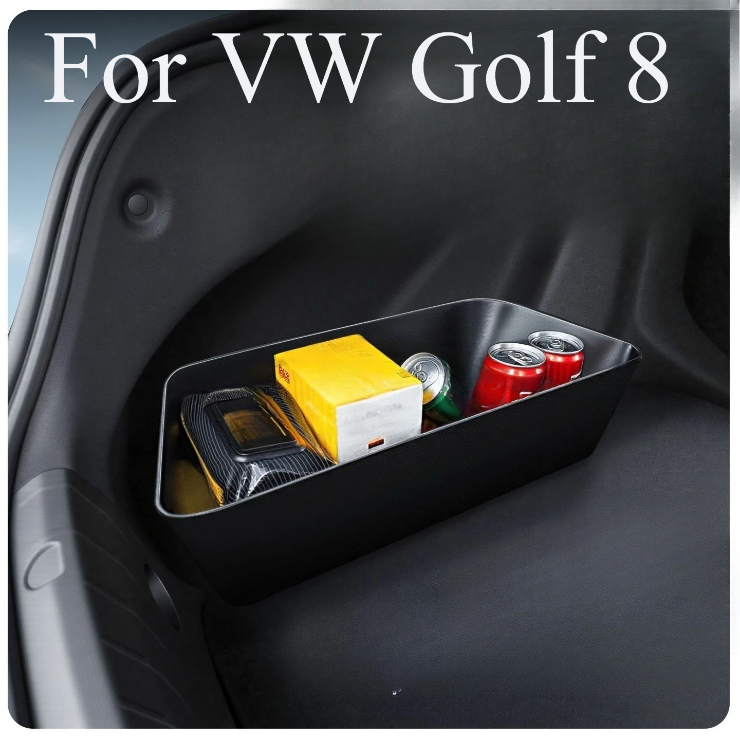 

Для VW Golf 8, ящик для хранения багажника, органайзер, нескользящий прочный органайзер для грузовых перевозок, перегородки, аккуратный багажник, практичные автомобильные аксессуары