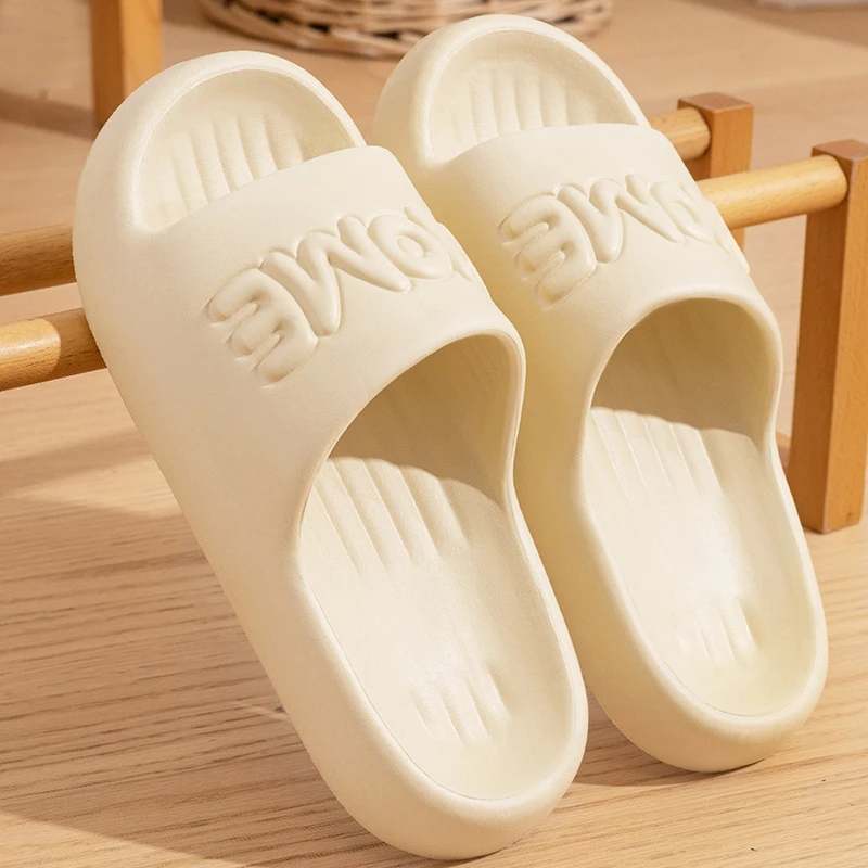 Fashion Women Slippers Summer Flat Lightweight EVA Home Bathroom Slippers Comfort Massage Couples Indoor Slides Shower Shoes