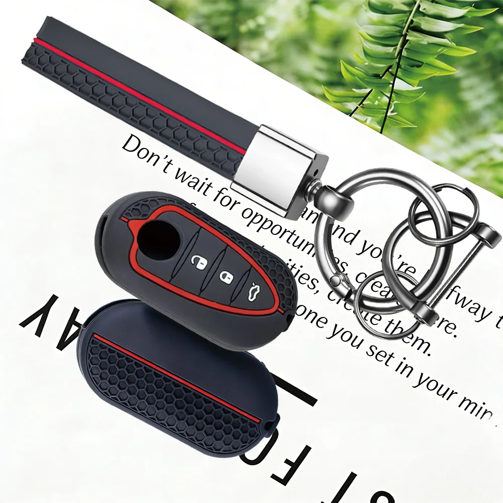 Grip‑Enhanced Honeycomb Silicone Fob Sleeve With Keychain for Alfa Romeo Giulietta MiTo Junior 4C 159 GTO GTA Car Key