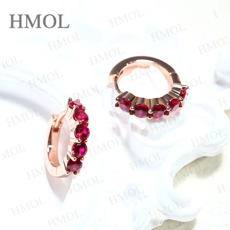 1CT Customize Earrings Moissanite Lab Grown Emerald/Ruby/Sapphire 925 Silver Hypoallergenic Factory Direct Sales for Women Gift