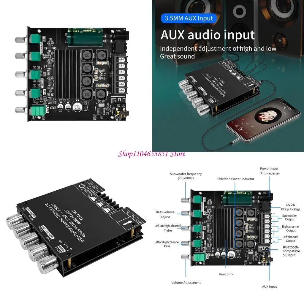 ZK-TB21 50Wx2+100W …