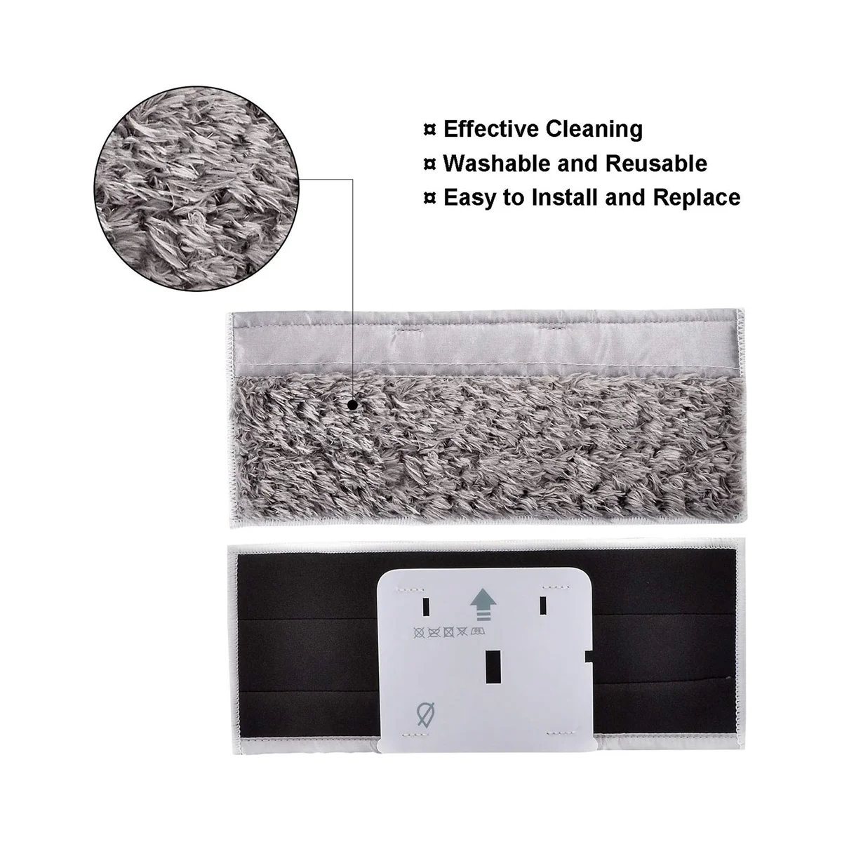 Almohadillas de fregado lavables y reutilizables de repuesto Vac para robot Mop M6 (6110) (6112), almohadillas húmedas y secas