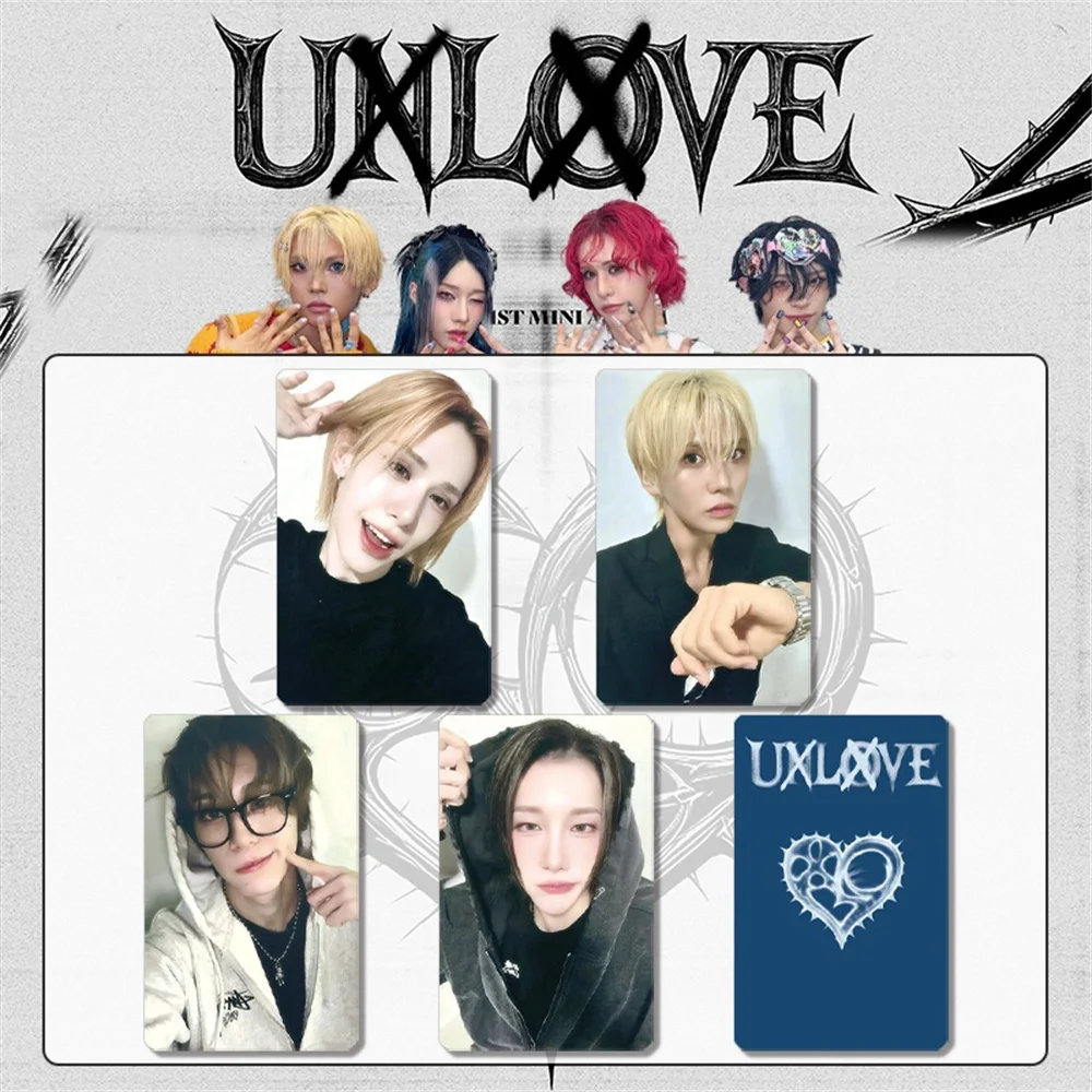 2/4/18 قطعة/المجموعة/المجموعة Kpop XLOV Selfie بطاقات الصور اللامعة Wumuti Rui Hyun Haru الغناء معًا Lucky Ver Lomo بطاقة المشجعين مجموعة أعياد الميلاد