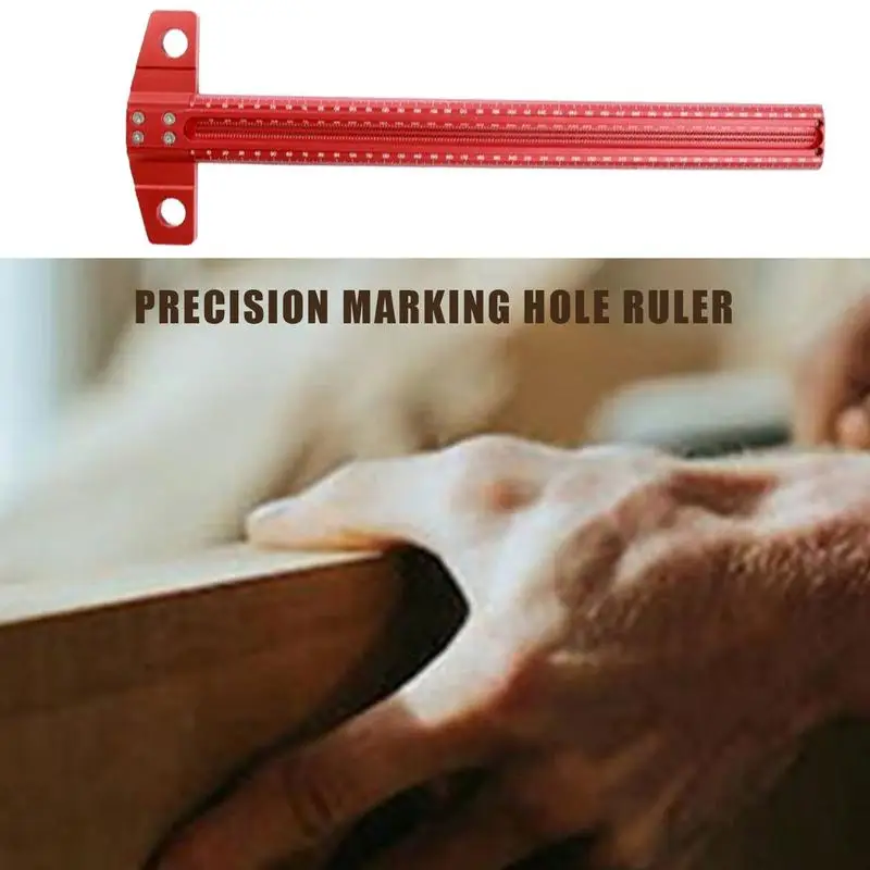 

Precision Marking T-Rule Standard Aluminum Alloy T-Square Woodworking Scriber Positioning Marking T Ruler Household Item