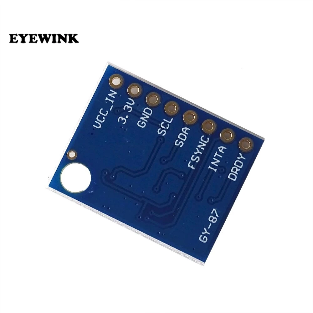 DC 5V GY-87 10DOF BMP180/MPU6050/HMC5883 3 Axis Accelerometer Gyroscope Barometric Pressure Sensor Board Module For Arduino