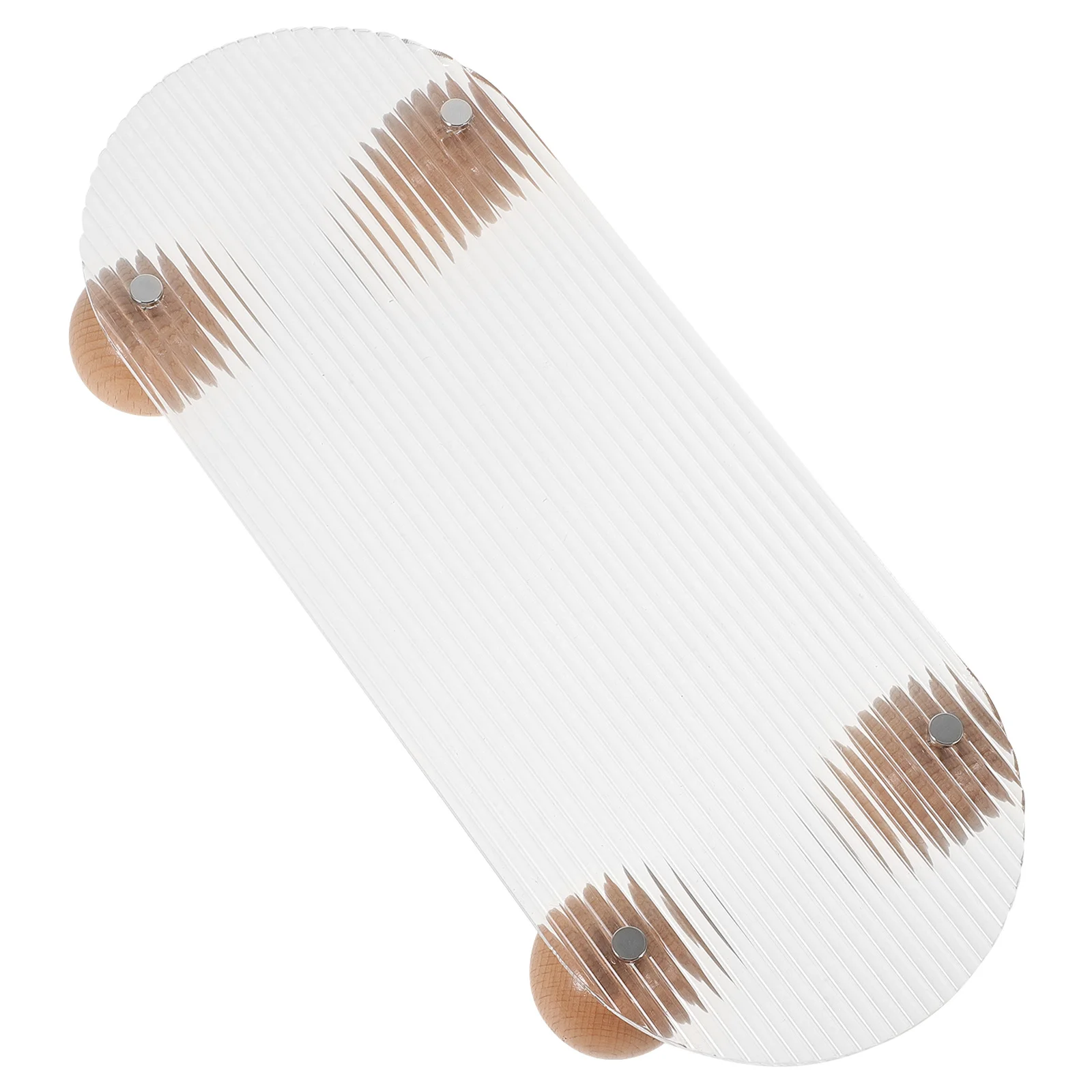 

Stripe Acrylic Vanity Tray High Capacity Perfume Organizer for Bathroom Dresser Makeup Storage Decorative Organizer Tray