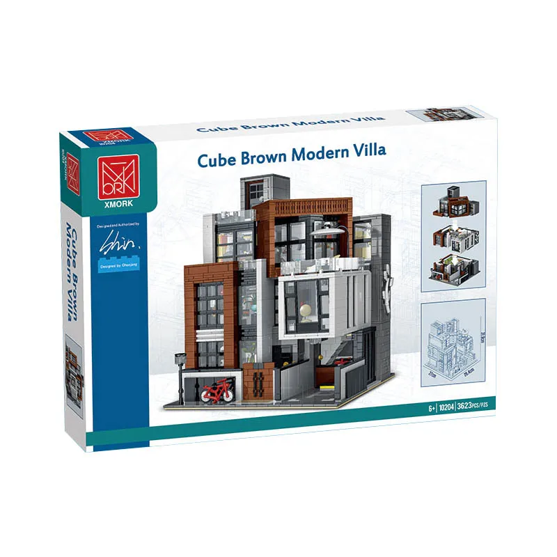 

IN STOCK 10204 Lighting Modern Villa Building Blocks Assembling City House Construction Bricks Model Toys for Children Gift Set