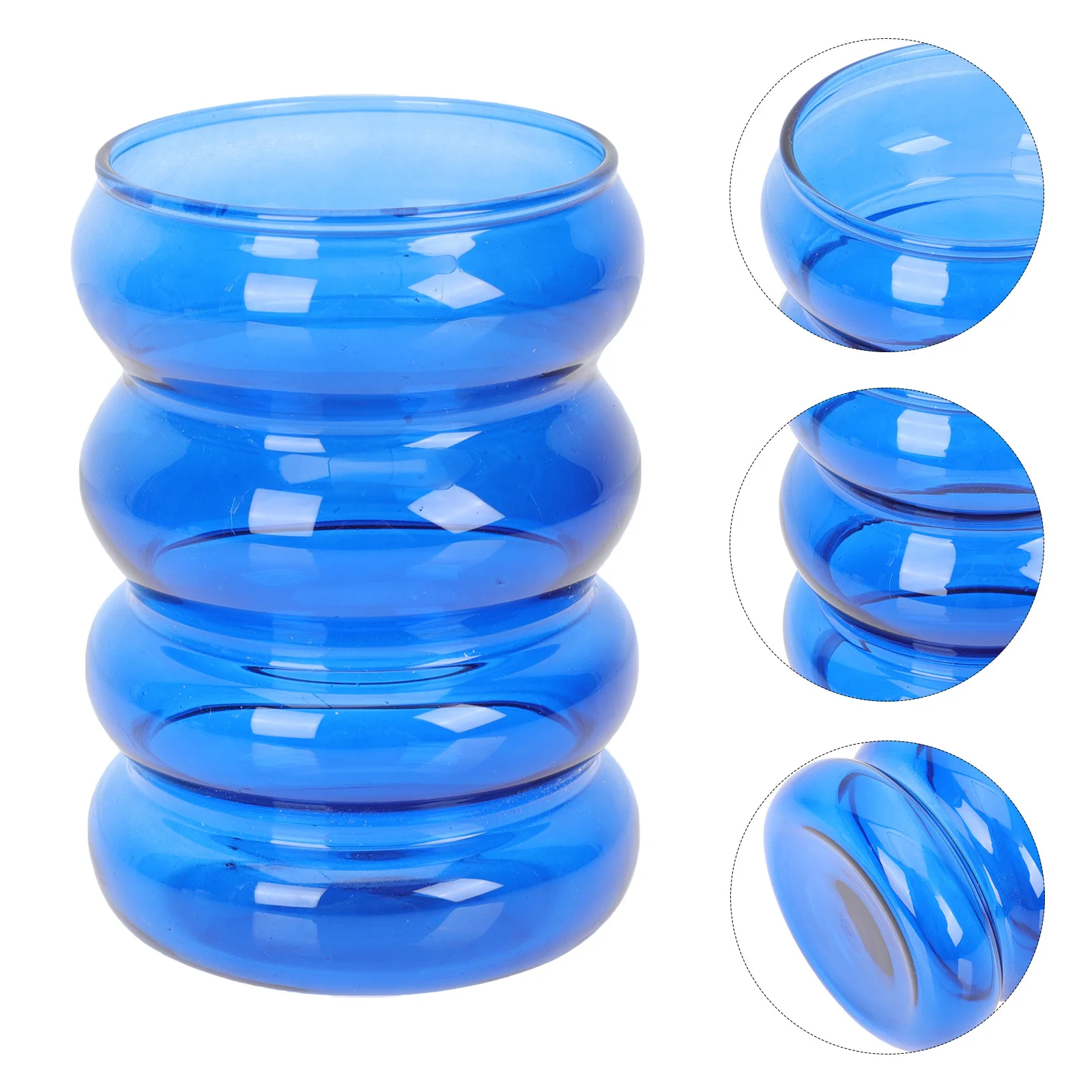 

Glass Flower Vase Wear Resistant Hydroponic Planter for Desktop Living Room Office Decoration Glass Vase