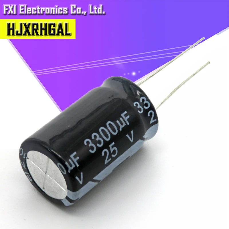 5PCS 25v3300uf 3300uf25v 13*26 25v 3300uf 13x26 Electro Electrolytic capacitor