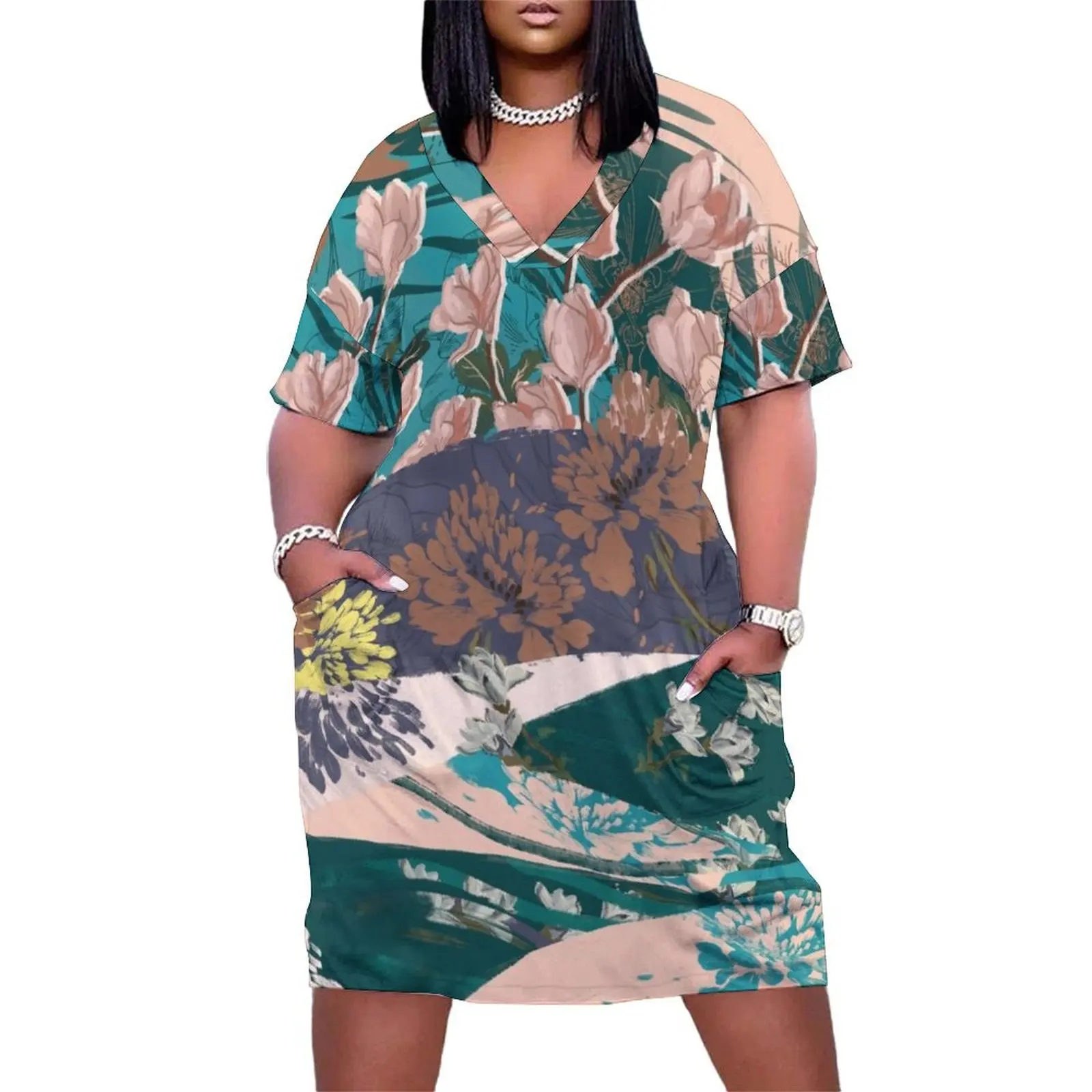 

Day Three Loose Pocket Dress Dress woman Summer skirt women's elegant loose dresses Female clothing