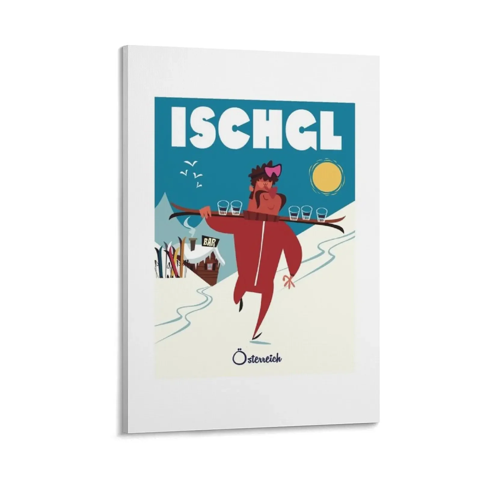 

Ischgl poster Canvas Painting accessories for home decor living room decoration bedrooms decor decorations for the room