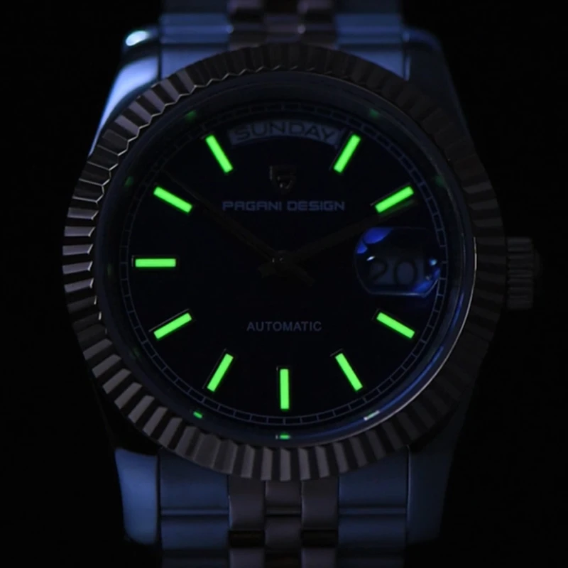 باجاني ديزاين DD36 ساعات رجالية ساعة ميكانيكية ذهبية وردية أوتوماتيكية فاخرة 2025 AR الياقوت مرآة ساعة اليد هدايا رجل الساعات