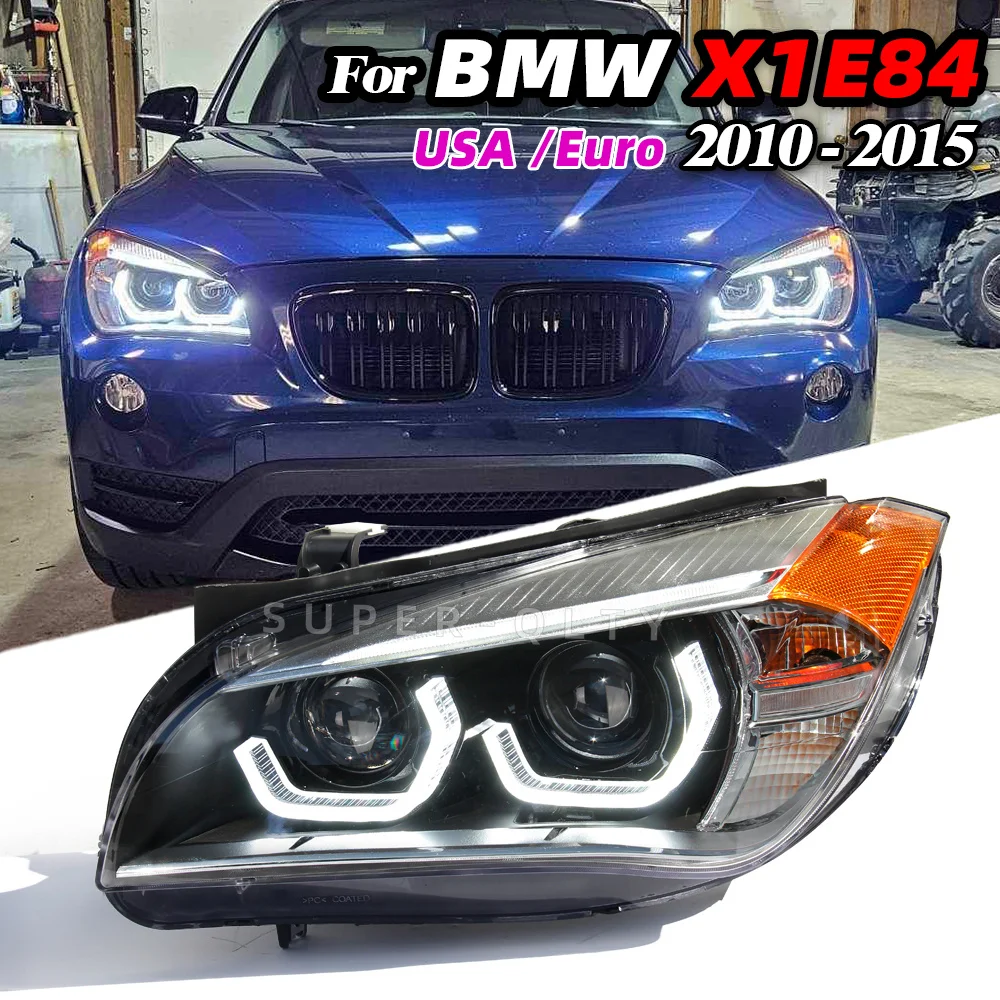 

Для BMW X1 E84 2010-2015 фары в сборе, светодиодные модифицированные Plug and Play, 1 пара светодиодных обновленных фар