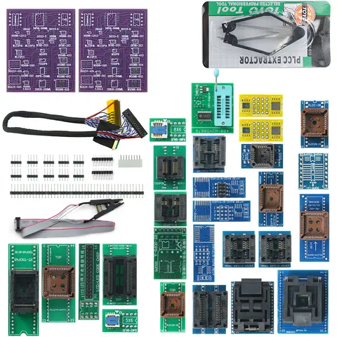 XGECU 100% T76 USB 3.0 Programmer 35 Adapters Support EEPROM NOR NAND EMMC MCU GAL Minipro IC Tester
