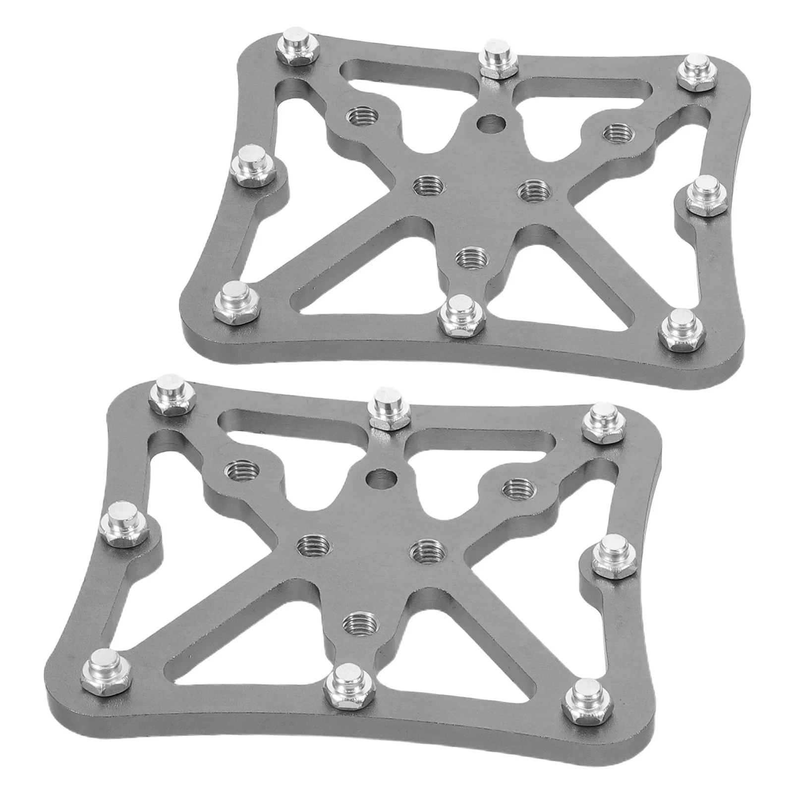 

1 Pair Aluminum Alloy Bike Pedals Lightweight Durable Metal Platform For Mountain Road Cycling Shock Absorbing Anti Slip
