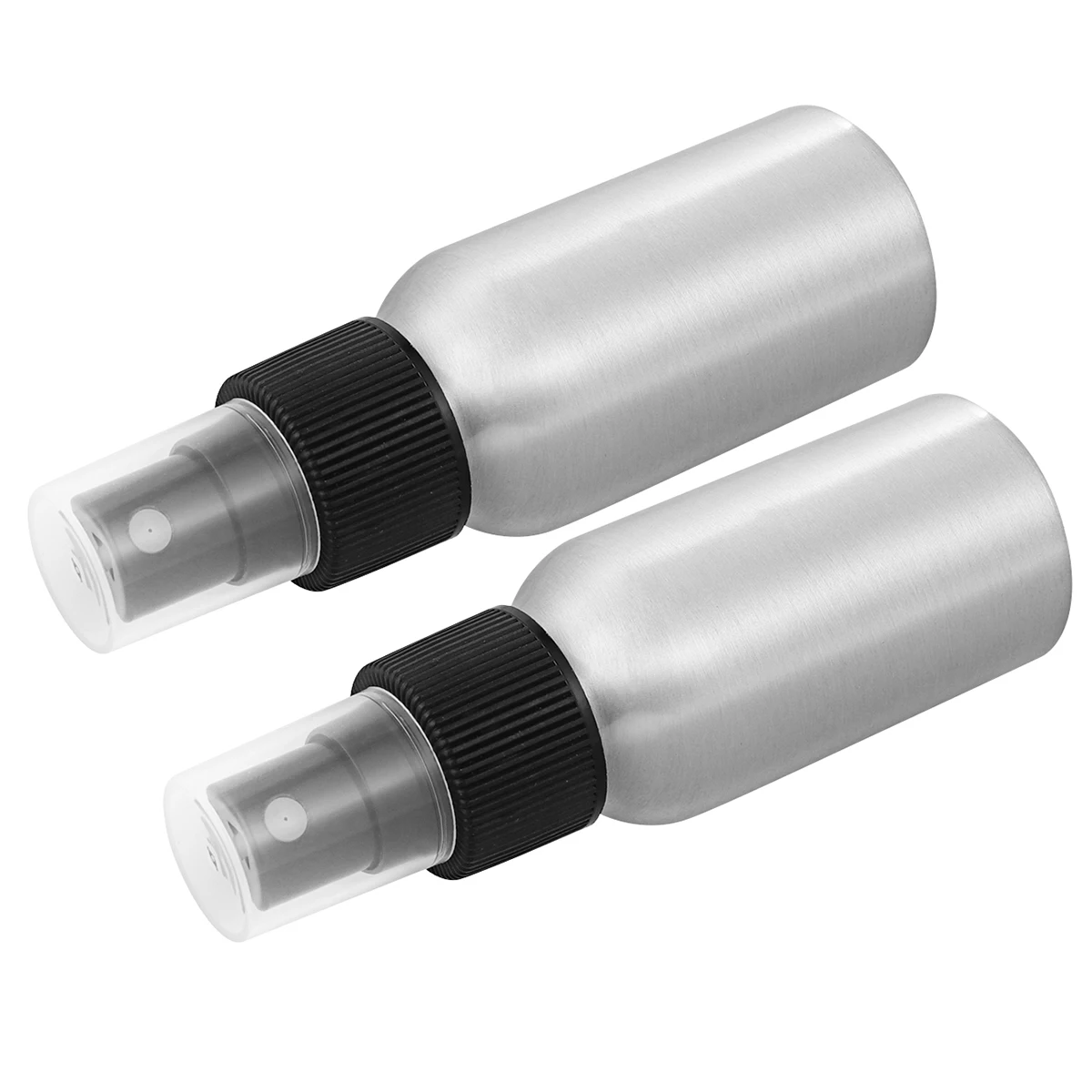 

2pcs 120Ml Sunscreen Spray Set Multi-Purpose Alloy Water Sprayer Refillable Leakproof Plant Bottle Detachable Pump