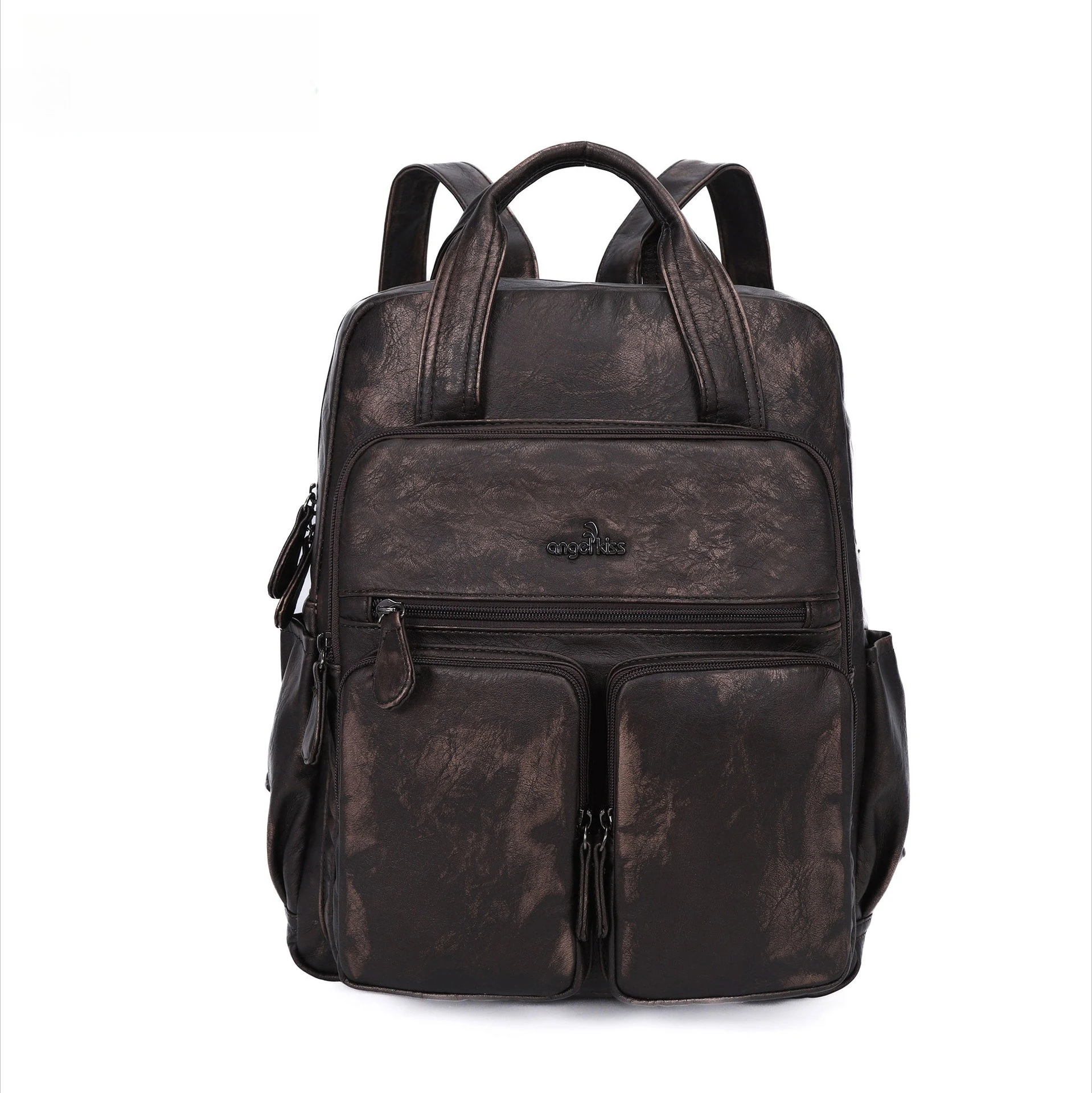

Women's School Bag Large Backpack Solid Color Student Multi-pocket Fashion Travel Large Backpack back to school