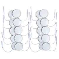 Almohadillas circulares de electrodos blancos de 3,2 cm para máquina de parche masajeador Estimulador muscular nervioso