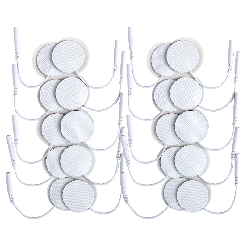 3.2cm Circular White Electrode Pads For Nerve Muscle Stimulator Massager Patch Machine