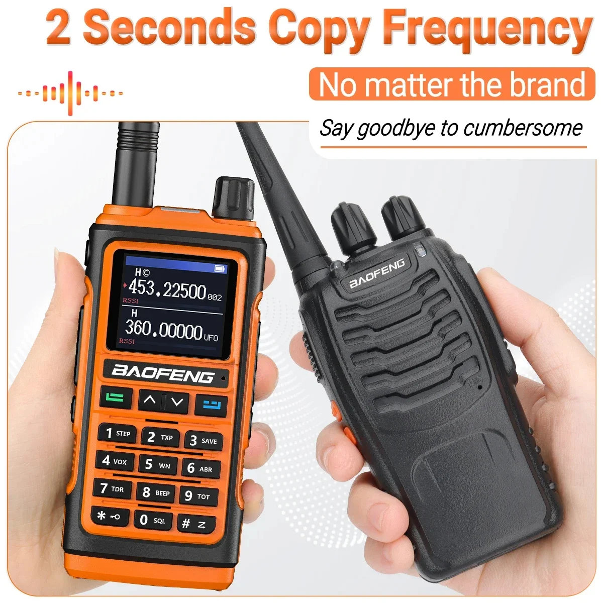 Baofeng UV-17pro Max Air Band Walkie Talkie Draadloze Kopieerfrequentie Lange Afstand Type-C Noaa Am Draagbare UV-5R Ham Tweewe
