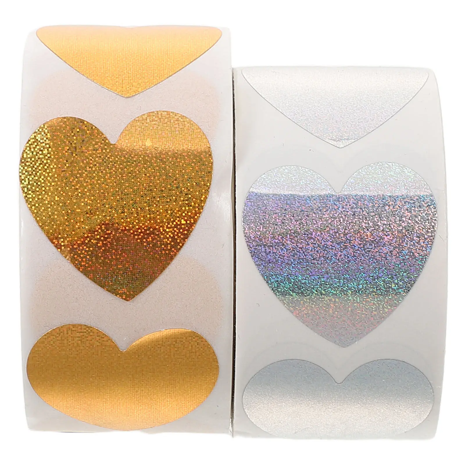

2Pcs Heart-Shaped Self-Adhesive Stickers 25Cm Elegant Romantic Love Decorative Seal Labels for Wedding Envelopes Jars