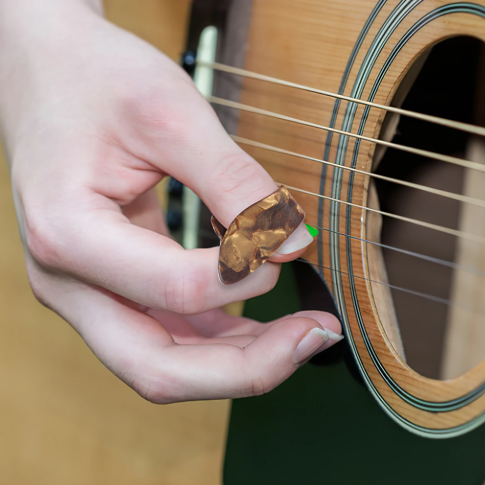 

Guitar Finger Picks Thumb Accessories Acoustic Practice Tool Metal ABS Comfort Fit Enhances Sound Perfect Gifts Musical