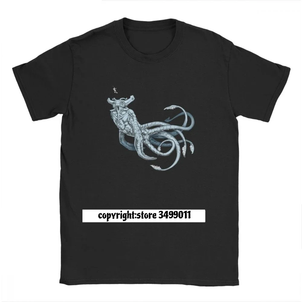 Sea Emperor Transparent Subnautica Men Tops T Shirt Games Sea Leviathan Reaper Divinngg Fish Tees Fitness T-Shirt Cotton Camisas