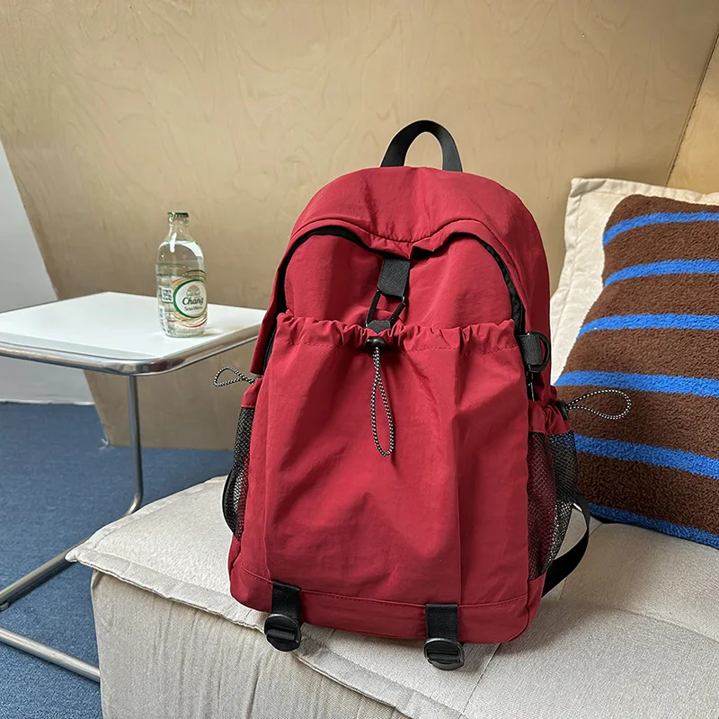 Simple and fashionable new trend zipper large capacity waterproof design commuting comfortable women's backpack
