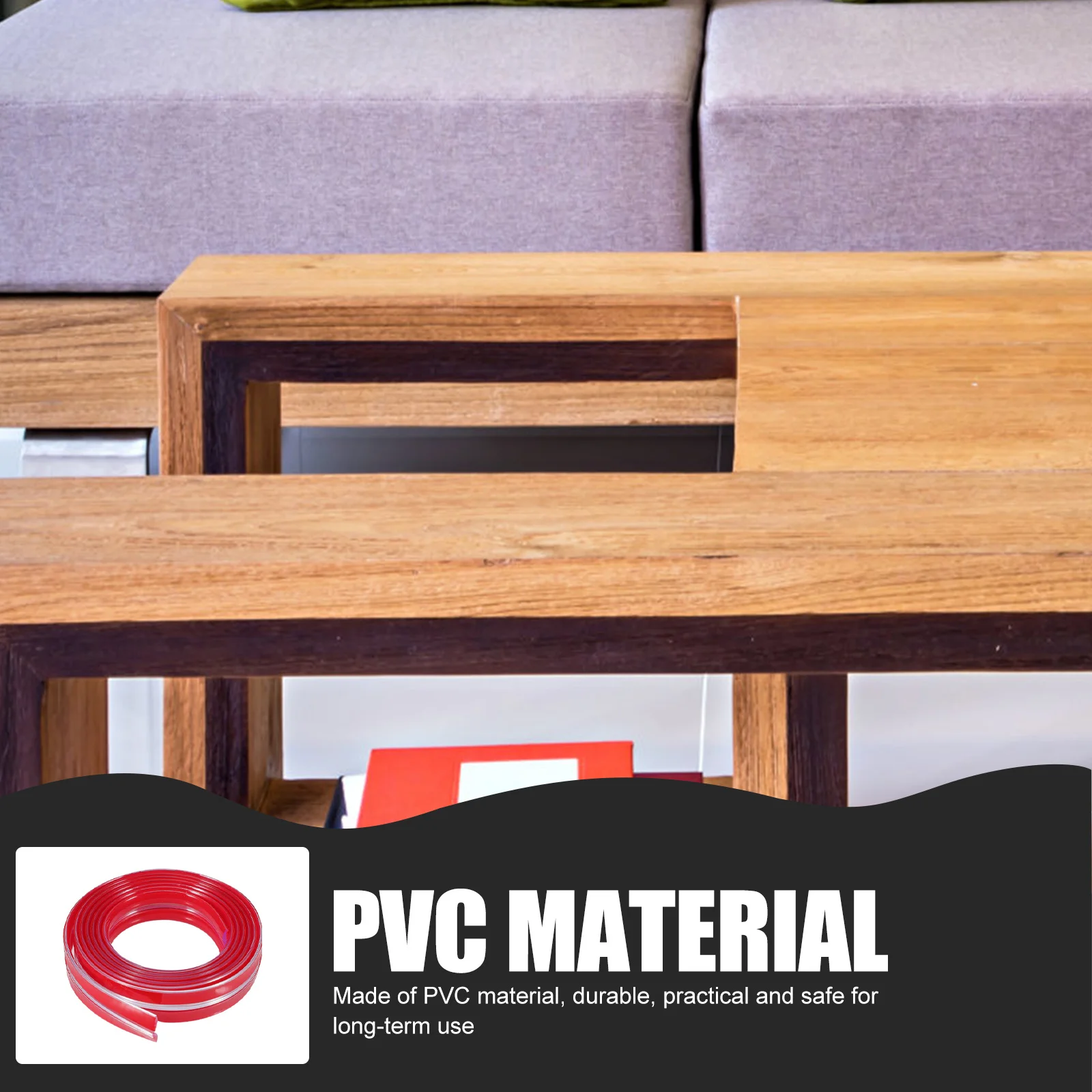 5개입 아기 안전 PVC 범퍼 스트립 내구성 있는 충돌 방지 보호 바 홈 코너 엣지 충격 방지 도구