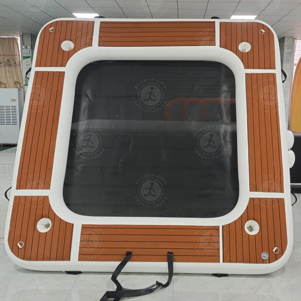 New Arrival Inflatable Floating Dock Platform Pool Dock Floats Inflatable Island Swim Platform Water Hammock Floating Mats With