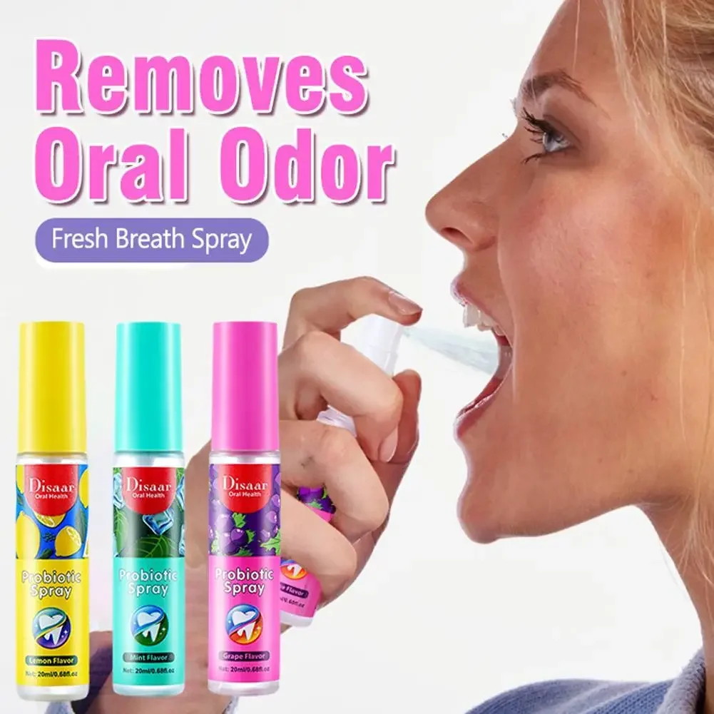 Portable Breath Freshener Spray Mouth Freshener Remove Smoke Smell Bad Breath Oral Odor Treatment Fresh Breath Lasting Oral Care