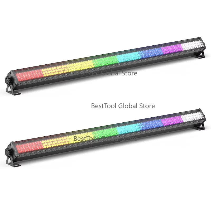 

U'Ki-ng 2PCS 252 LED RGB Wall Wash Light DMX512 Bar Stage Light Indoor Colorful Washer Wall Light Effect for DJ Concert Wedding