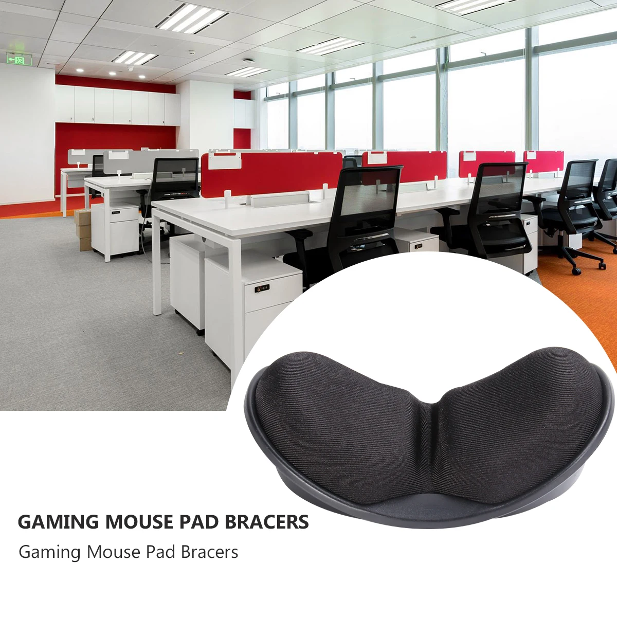 

Premium Mouse Ergonomic Rest Pad Memory Foam Support Black Gaming Mat Keyboard Hand Mousepad Palm Pads Hand Rest