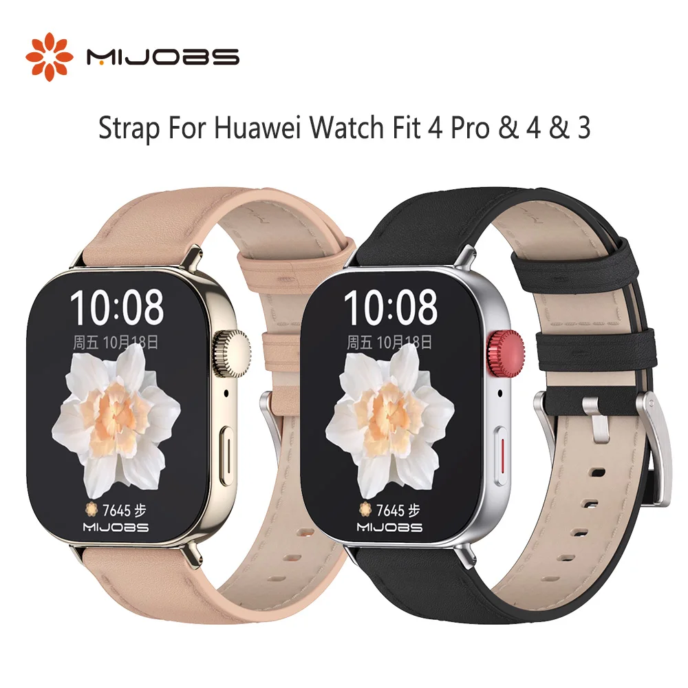 Leather Strap for Huawei Watch Fit 5 4 3 Watchband for Huawei Fit 5 Pro / 4 Pro Wristband for Huawei watch Fit 3 Strap Ventilate