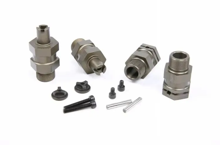 Hard geoxideerde drie-kaak anti-losse volledig metalen verlengadapters voor ROVAN KM HPI BAJA 5B 5T 5SC