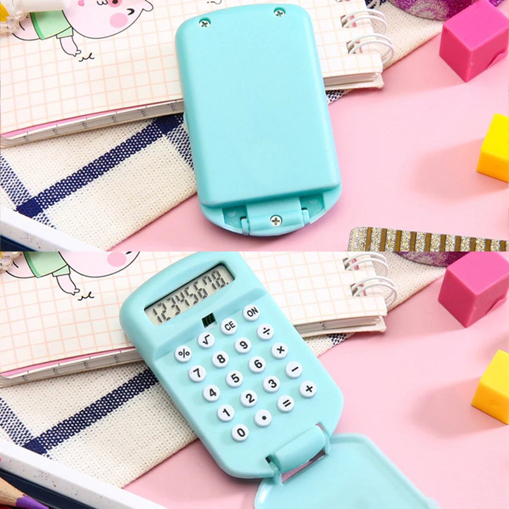 User-friendly Pocket Size Display Cartoon Calculator For Creative School Students Accurate Flexible