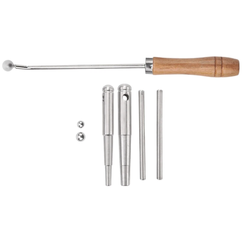 AA90-Trumpet Elbow Repair Horn Maintenance Wrench With Solid Wood Handle Trumpet Mouth Tools For Trumpet French Horn