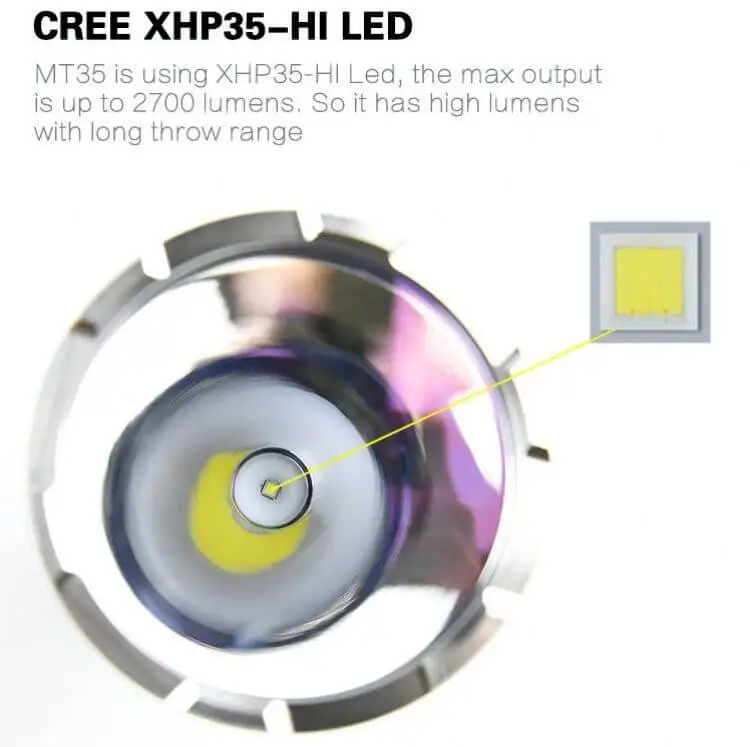 Mateminco LED 손전등, MT35, 2700 루멘