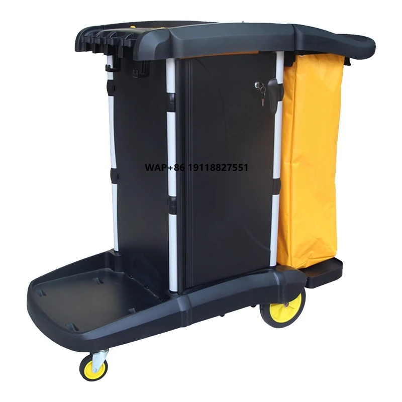Berserk Pp Cleaning Carts Push Cart Room Hotel Multifunctuonal Trolley Cart