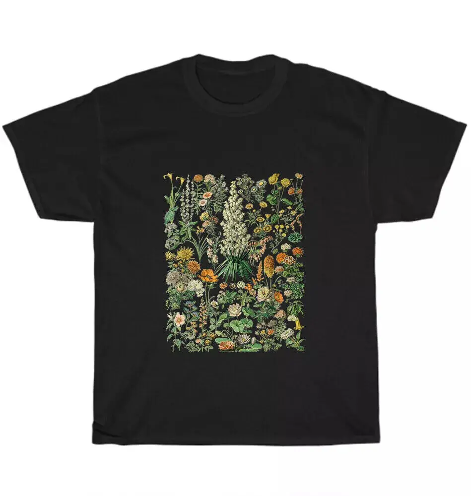 Vintage Floral Inspired Flower Botanical Chart Naturalist T-Shirt Unisex Gift