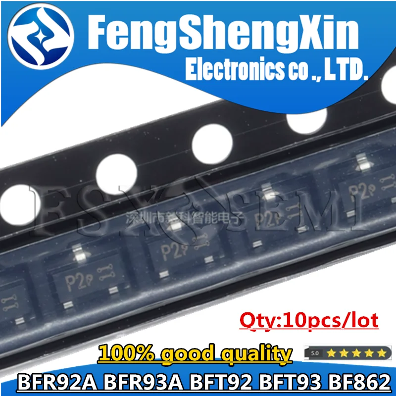 10PCS BFT93 SOT23 PNP 12V 5GHZ X1P SOT-23 BFT92 W1W W1 RF Bipolar Small Signal Transistor BF862 W28U 2AW BFR92A P2 BFR93A RK R2