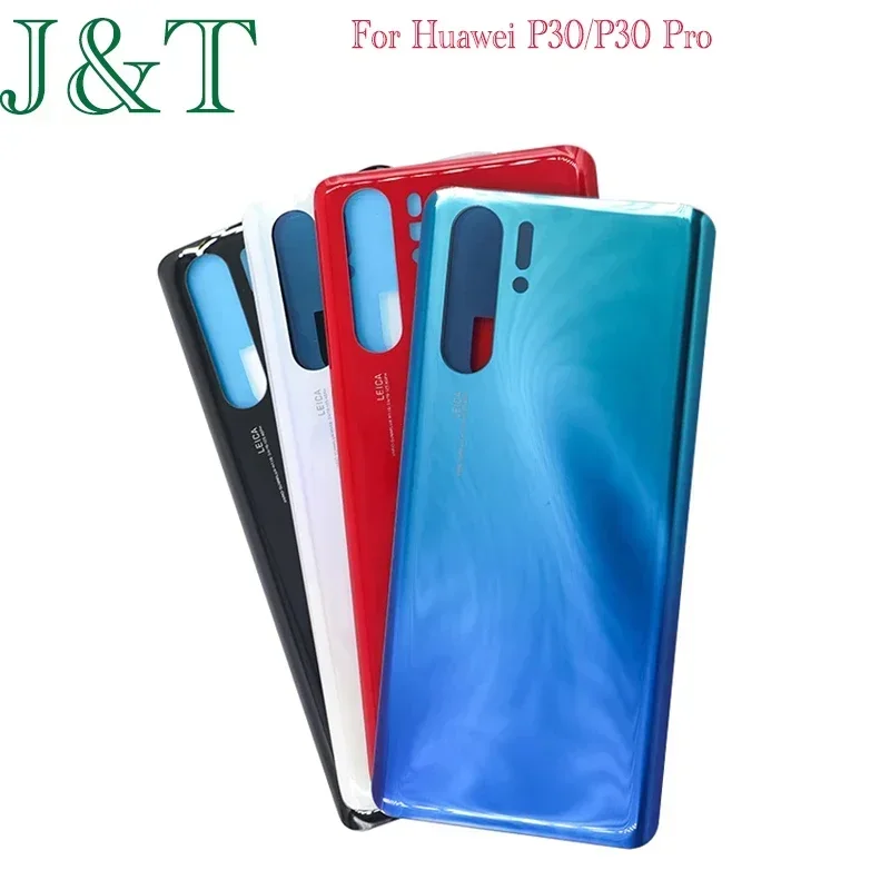 New P30 Rear Housing Case For Huawei P30 Battery Back Cover Rear Door P30 Pro Glass Panel Adhesive Sticker Replace