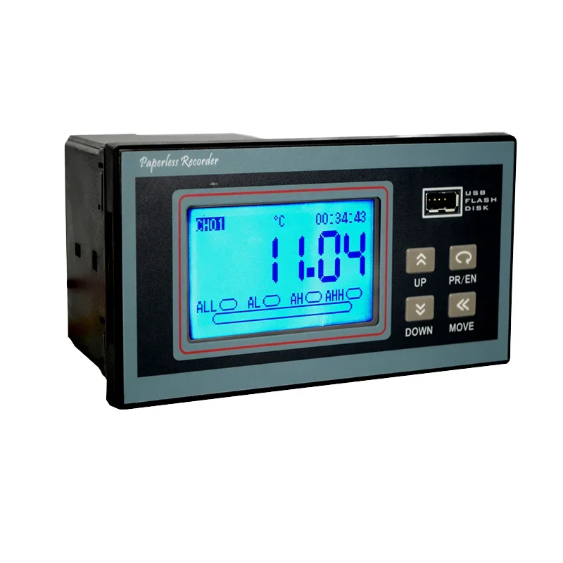 

KH200 Digital Data Logger 16 Channels Paperless Pressure Chart Recorder Temperature Humidity Vibration Temperature Controller