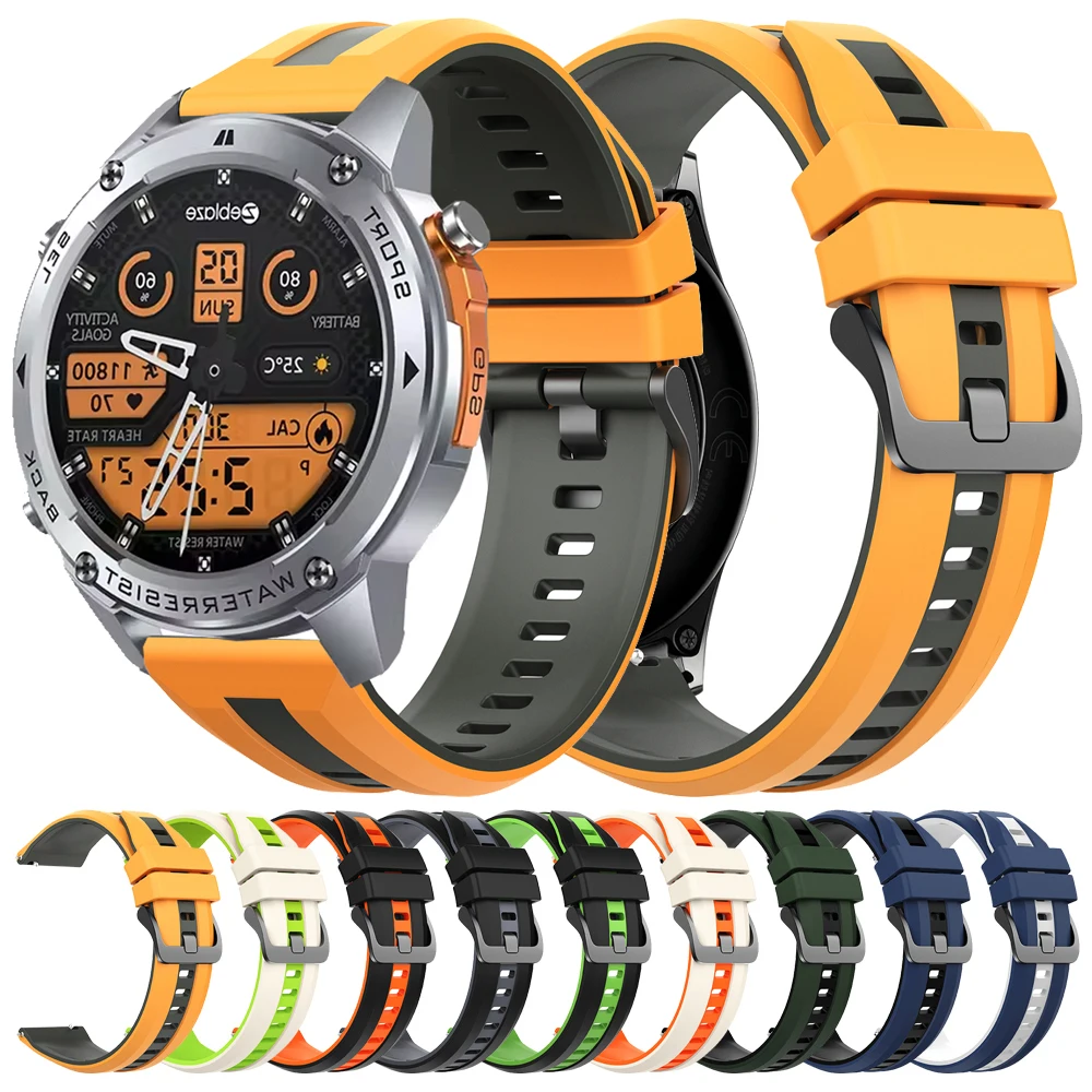 22Mm Silicone Watch…