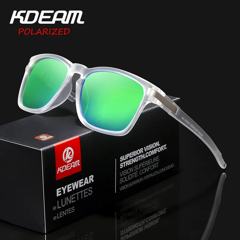 KDEAM Unisex-Fit Design Sunglasses Polarized Clean Look Shatter-resistant Sun Glasses Men Sport Shades Lentes De Sol UV400