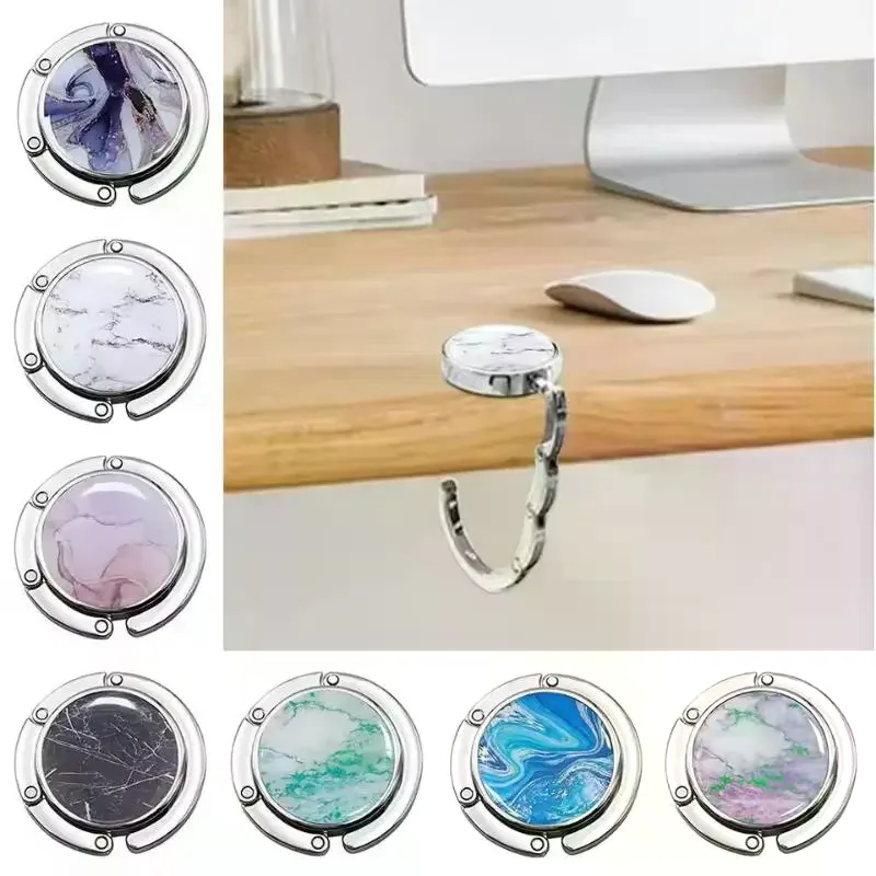 Fashion Foldable Handbag Hook Portable Purse Hook For Women Durable Creative Desk Hanging Rack Girls Gift