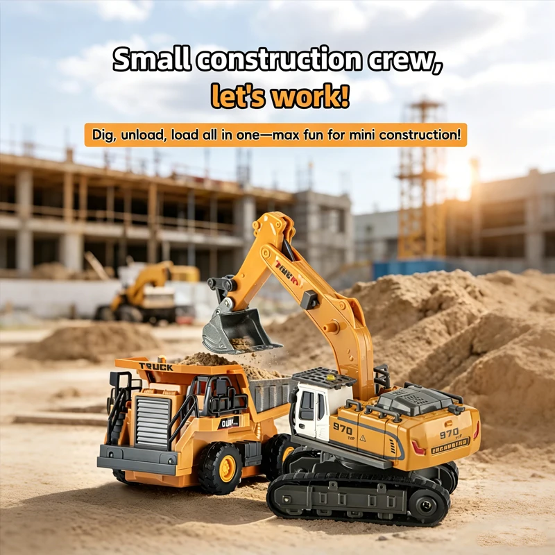 

Высококачественные миниатюрные радиоуправляемые модели строительной техники: экскаватор, самосвал, вилочный погрузчик, кран. Игрушки-конструкторы из сплава и пластика. Подарки для детей.