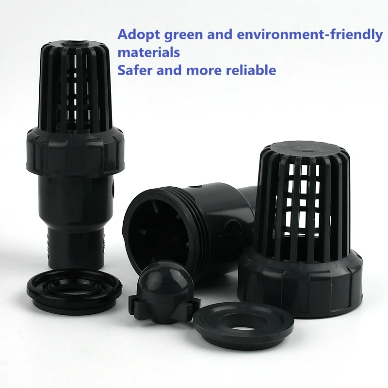 I.D 20~200mm UPVC Bottom Valve With Check Water Pump Water Inlet Outlet UPVC Filter Aquarium Garden Home Watering Tube Fittings