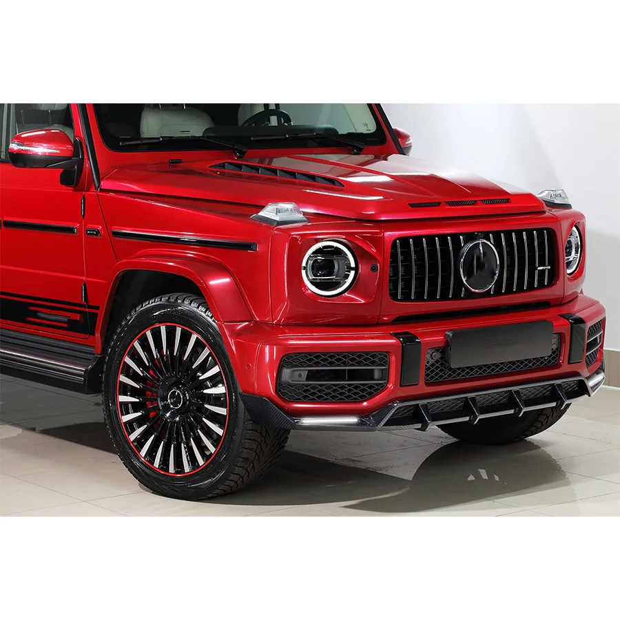 G WAGON W464 W463A G63 G500 G400 W464 G63 Shark Style Body Kit Hood  Front Lip  Rear Lip  Carbon Exteriors