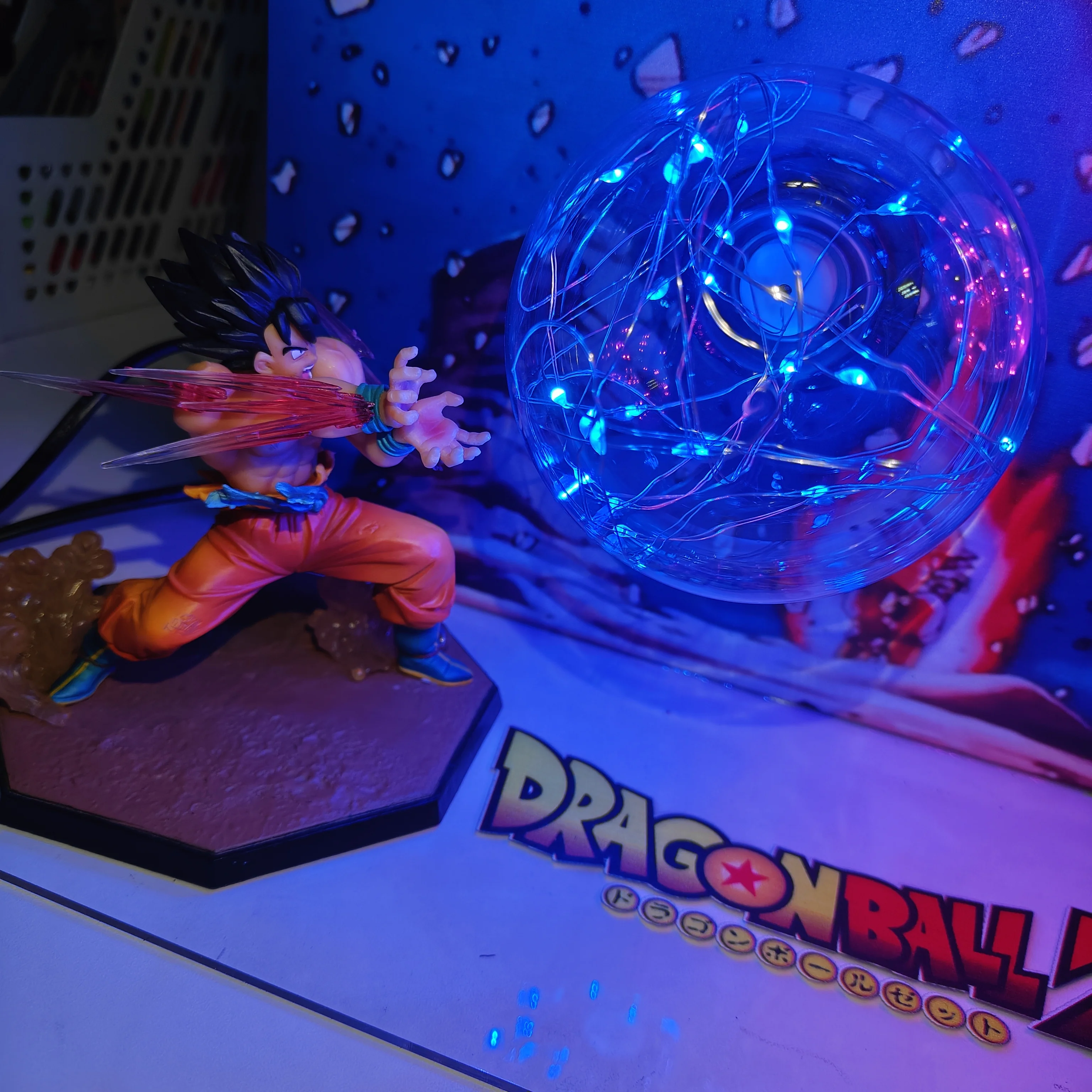 Dragon Ball Anime Son Goku Vegeta Kamehameha DIY Model Figurine Dragon Ball Anime Lamp Action Figures Collection Toys For Gift view 5